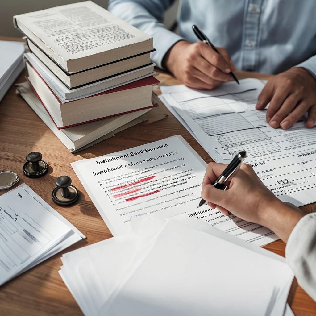 Stack of official documents with a certified translation stamp from WIC Idiomatic Translation Services.